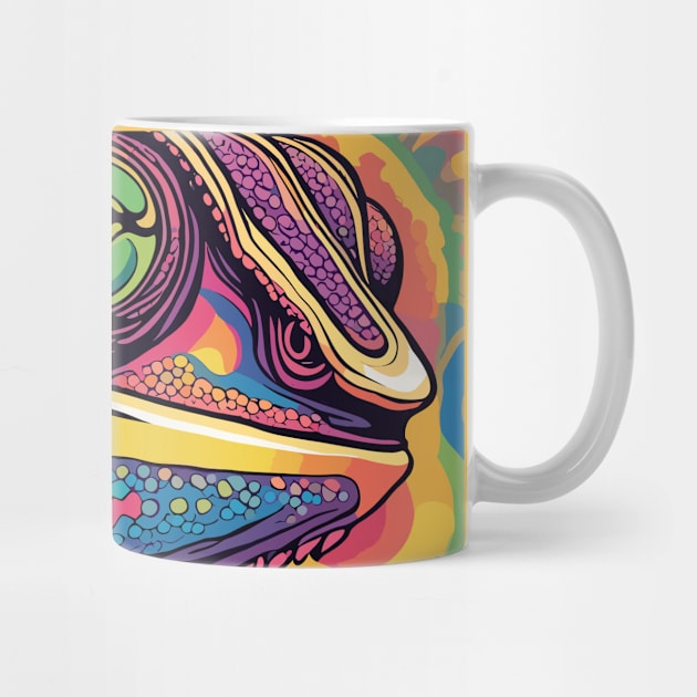 Hippie Trippy Chameleon. by Souls.Print